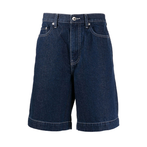 Low Moq <b>Men's</b> Fashion 7th Length Vintage Distressed Flared <b>Cropped</b> Denim <b>Pants</b> <b>Men</b> Straight Mid Summer Jeans Shorts - Product Image 2