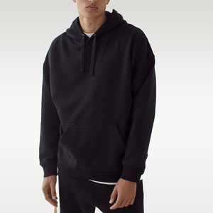 เสื้อฮู้ดแขนยาวผ้าฝ้าย100% 2สีแบบสวมหัวสำหรับผู้ชาย OEM - Product Image 5