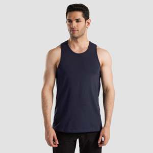 Camiseta sin mangas transpirable Navy Energy Rise, 100 % algodón - Product Image 2