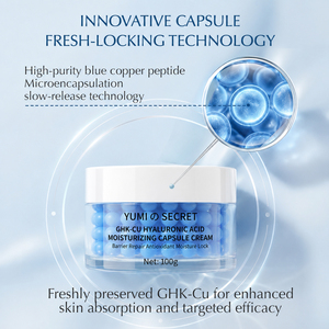 Crème <span class=keywords><strong>Visage</strong></span> <span class=keywords><strong>Anti</strong></span>-Âge Raffermissante Hydratante au Peptide de Cuivre GHK-Cu en Capsules, Marque Privée OEM, pour Peaux Matures 100ml - Product Image 5