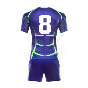 Uniforme de rugby duradero con costuras reforzadas y tela transpirable Kit de rugby hecho a medida - Product Image 6