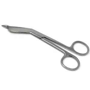 Tijeras de vendaje de 14cm, juego de pinzas de acero inoxidable, instrumentos médicos de primeros auxilios - Product Image 1