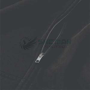 Alta calidad personalizado algodón hombres Boxy Dropshoulder sudaderas cremallera sudadera patrón impreso suministro al por mayor estilo Streetwear - Product Image 5