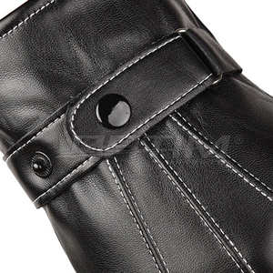 Gants en cuir de chèvre véritable pour homme, longueur poignet, sport, cyclisme, extérieur, respirants, imperméables, usage quotidien, voyage - Product Image 5