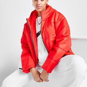 Nouvellement fait entièrement personnalisé tricoté doudoune femmes respirant à capuche hiver 100% Polyester OEM Service - Product Image 5