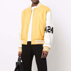 Nueva Chaqueta Varsity de Alta Gama para Hombre, con Revestimiento OEM, Personalizada, Estilo Urbano, Impermeable, Cortavientos, con Cuello Alto, Tallas Grandes - Product Image 2