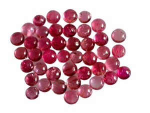 Màu Hồng Tourmaline đá quý tự nhiên lỏng 3mm Vòng Cabochon giá bán buôn tự nhiên AAA chất lượng hàng đầu đá quý Tourmaline màu sắc tốt - Product Image 2