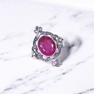 แหวนชั้นดีดีไซน์เนอร์925เงินสเตอร์ลิงเครื่องประดับขายส่งสำหรับผู้หญิงแหวน925เงินแฮนด์เมดสุดหรูพร้อมพลอย - Product Image 4