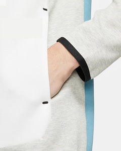 Streetwear White and Blue Contrast Hoodie Custom Panel Design Wholesale High Quality Custom <b>Zipper</b> <b>Jackets</b> - Product Image 6