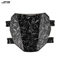 JFG PP Vorderes Nummernschild für Surron Light Bee Carbon-Optik Weißes Muster Wassertransferdruck Kundenspezifisches Motorrad-Panel