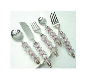 Vente à Chaud Acier Inoxydable Métal Couleur Argent Logo Hôtel de Luxe Mariage Vente à Chaud Prix Bas Couverts Ensemble de Couverts - Product Image 4