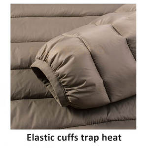 Chaqueta acolchada impermeable hecha a medida con cuello levantado Diseña tu propio logotipo Ropa informal de estilo callejero para el invierno - Product Image 4