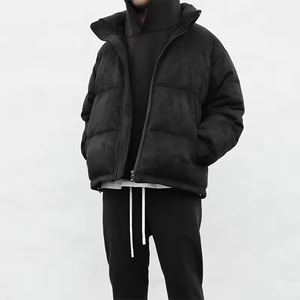 Veste matelassée d'hiver personnalisée OEM, vêtements de rue tendance, pour hommes, coupe-vent, fermeture éclair, duvet de canard, 2026 - Product Image 1