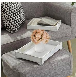 Plateau en bois écologique pour le service et la décoration Plateau rectangulaire en bois de manguier blanc finition Excellence Designs personnalisés - Product Image 3