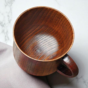 Custom Size Wooden Tea Cups Coffee Lovers Handle for Home Kitchen Purpose Natural Wood Shiny Polished Cheap Price PP <b>Plastic</b> - Product Image 1