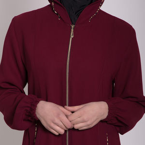 Abaya islamique sur mesure, grande taille, robe musulmane pour femmes, robe décontractée unie, ensemble deux pièces, printemps, OEM - Product Image 2