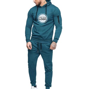 Men's Tracksuit High Quality Hoodies and Sweat Pants Set Men Custom Two Piece Heavyweight 500GSM Hoodie Set Men Tracksuit - Product Image 1