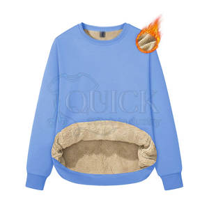 OEM ODM sweat-shirt d'hiver en polaire Sherpa pour femmes tissu anti-rides Logo personnalisé Position avant Tailles et couleurs personnalisables - Product Image 1