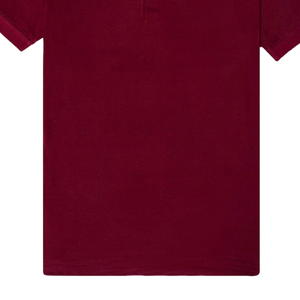 Polo pour homme en bordeaux, élégant et confortable, en coton, polo tendance à manches courtes, vêtement décontracté pour homme - Product Image 5