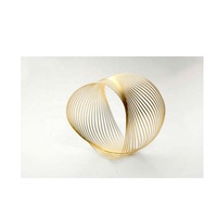 Anneau de serviette en acier inoxydable or, 4 pièces, de haute qualité, avec un look moderne, vaisselle royale de luxe pour le restaurant, la maison, le mariage