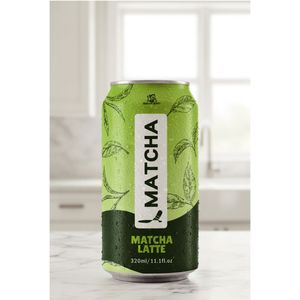 Boisson pétillante au matcha naturel Madam Hong, canette de 320 ml, Taïwan - Product Image 2