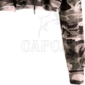 100% Cotton Comfortable Cropped Women's Hoodies with Private Label Heavy Weight Long Sleeves and Hooded <b>Collar</b> for Winter - Product Image 4