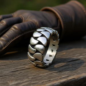 USA Seller Vintage Silver Stainless Steel Biker Fashion <b>Ring</b> 9MM <b>Sizes</b> 8-12 SR79 - Product Image 2