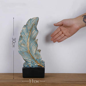 Sculpture de pièce maîtresse en feuille de palmier en métal pour la décoration intérieure Articles de décoration modernes pour le salon et la chambre Prix de gros - Product Image 6