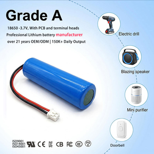 Batteria al Litio Ricaricabile KRL 3.7V 2200mAh 18650 Certificata CE per Utensili Elettrici, Elettrodomestici, Power Bank con Protezione PCB - Product Image 1