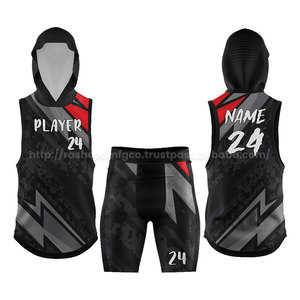 ชุดฝึกซ้อมฟุตบอล7on7ชุดเสื้อเจอร์ซีย์กางเกงขาสั้นผ้าซับเหงื่อน้ำหนักเบา - Product Image 4