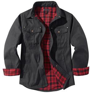 Veste en jean pour homme, col à revers, décontractée, grande taille, tricotée, respirante, style western vintage, hiver, imperméable, en polaire - Product Image 1