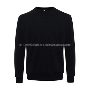 Tela personalizada de alta calidad 100% algodón peso pesado cuello redondo algodón mezclado sudadera hombres con sudadera personalizada - Product Image 2