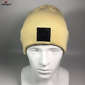 Latest Design Breathable <b>Waterproof</b> Cotton 3D Embroidery Fleece Fabric Custom Logo Unisex Beanie <b>Caps</b> for Professional Casual - Product Image 2