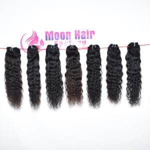 Venta al por Mayor de Cabello Humano Natural de Templo Indio, Producto Original, Cutícula Natural, Aspecto Natural, Rizado, Suave y Sedoso, para Exportación - Product Image 4