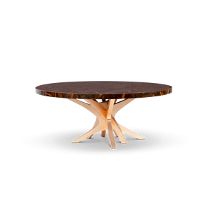 Handmade Contemporary Dining <b>Table</b> Set Midcentury Modern Style with <b>Walnut</b> Wood Frame Wood Top Marble Assembled Dining <b>Table</b> - Product Image 4