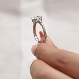 Anillo de Compromiso de Oro Rosa de 18 Quilates con Diamante en Forma de Pera de 2 Quilates, Certificado por GRA, Regalo de San Valentín para Mujer - Product Image 5