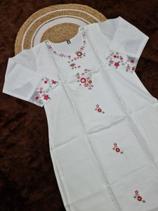 NUEVO SALWAR KAMEEZ DE SEDA CHANDERI, VISCOSE Y RAYÓN, COLOR BLANCO, PARA FIESTAS Y EVENTOS TRADICIONALES - Product Image 4