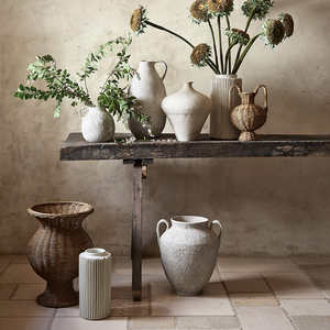 Jarrón decorativo de ratán sostenible, jarrón de mimbre Vintage para mesa de comedor, jarrón bohemio para decoración de hogar y oficina hecho en Vietnam - Product Image 5