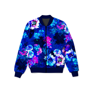 Chaqueta Bomber personalizada estilo Hip Hop 100% poliéster con cremallera completa y estampado de sublimación por completo para ropa de calle - Product Image 3