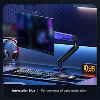 Support de moniteur H1 Support de bras à ressort à gaz à bras unique pour moniteur de bureau