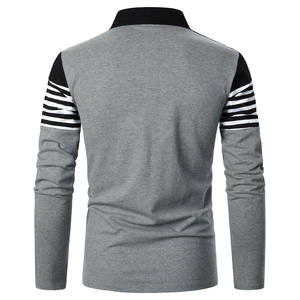 Polos à manches courtes pour hommes de haute qualité à séchage rapide Plus XL décontracté bouton personnalisé Spandex tissu broderie polos - Product Image 6