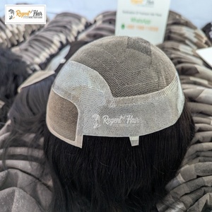 REGENT SFL Skin 100% Toupet de cheveux humains pour hommes Trame nouée à la main en vague naturelle Style droit Haute demande-Grand stock disponible - Product Image 6