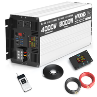 Inverter daya RV mobil, 12V 24V 48V sampai 110V 120V gelombang sinus murni 1000W 2000W 3000W 4000W 5000W untuk penggunaan luar ruangan