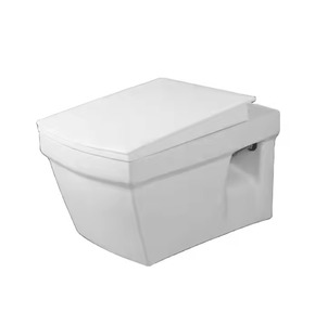 Cisterna oculta de diseño europeo para colgar en la pared, inodoro de cerámica para colgar en la pared, tazón cuadrado, inodoro para colgar en la pared, asiento de inodoro inteligente - Product Image 2