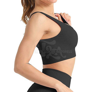 Ensemble de yoga pour femmes le plus vendu, design réversible uni sur le devant, haute qualité, 2 pièces, respirant, écologique, service OEM en gros - Product Image 5