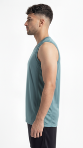 Camiseta de Baloncesto Mineral Verde Azulado Premium para Equipos Profesionales, Clubes de Entrenamiento, Ropa Deportiva Transpirable de Malla - Product Image 4