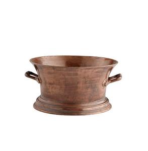 Seau à glace en cuivre poli antique avec poignées décoratives pour les cadeaux et une utilisation parfaite dans les bars à domicile ou les événements gastronomiques - Product Image 3