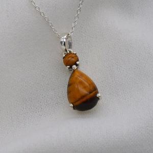 Boho Style 925 Sterling Silver Tiger Eye Gemstone Pendentif Bijoux À La Main En Argent Pendentif Bijoux Pour Femmes Cadeau De Mariage Pour Elle - Product Image 4