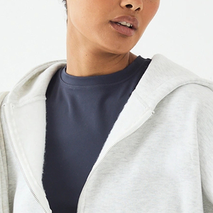 Sudadera con Capucha Suave y Cordones Ajustables, Precio de Fábrica 2026, Sudadera Informal para Mujer con Tela de Felpa, Diseño con Cierre de Cremallera 2026 - Product Image 2