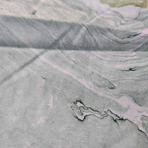 Tela de Popelina de Algodón con Estampado Artesanal Sanganeri, Verde Menta Floral, Ecológica, 120GSM, para Tapicería - Product Image 3